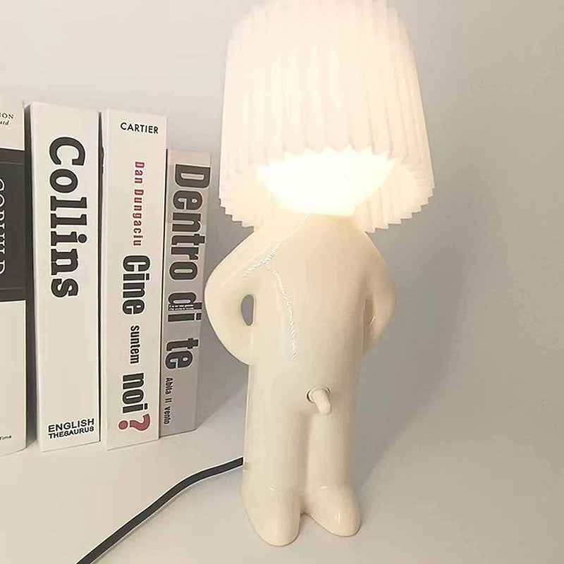 En liten sjenert mann Kreativ lampe