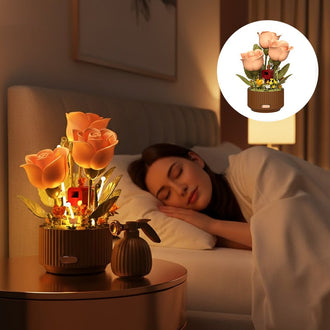 Dynamiske Blomstrende Hage Konserverte Blomsterbyggeklosser