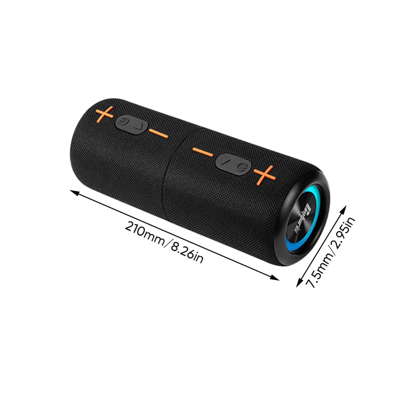 Splittet Bluetooth-Høyttaler – Blendende Fargerik Subwoofer