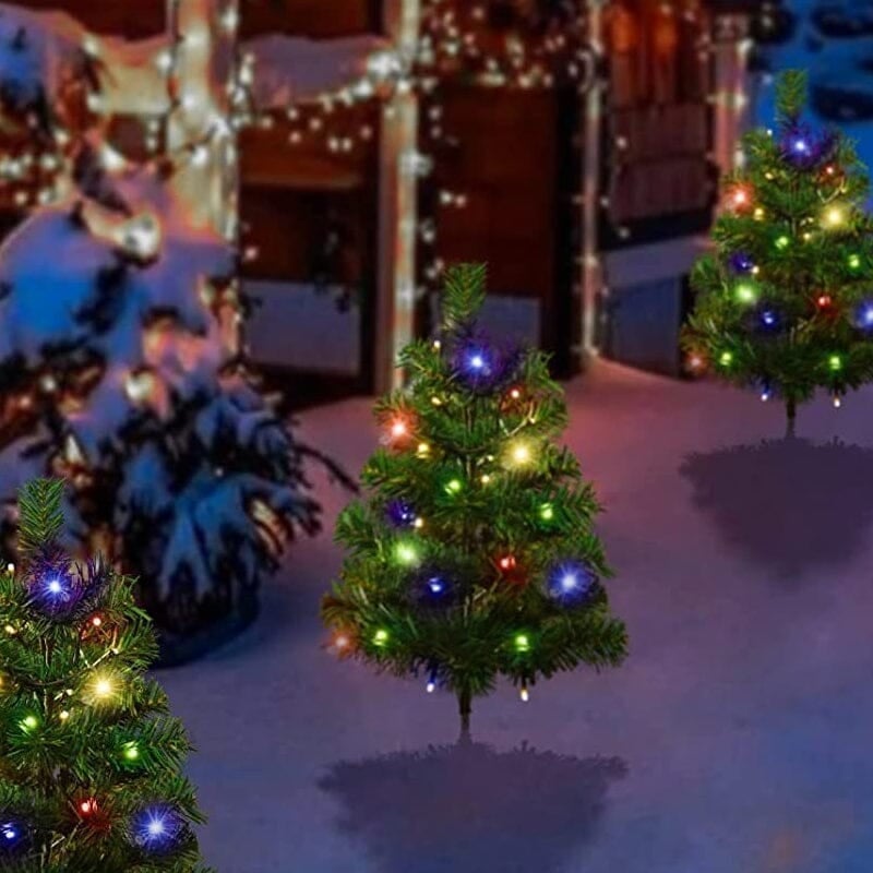 Solcelledrevet Farget LED Julelys