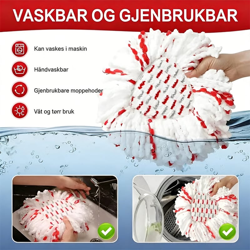 Mikrofiber Spinn Moppehode