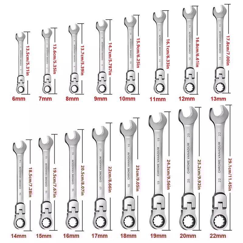 Justerbart Skrallenøkkelsett