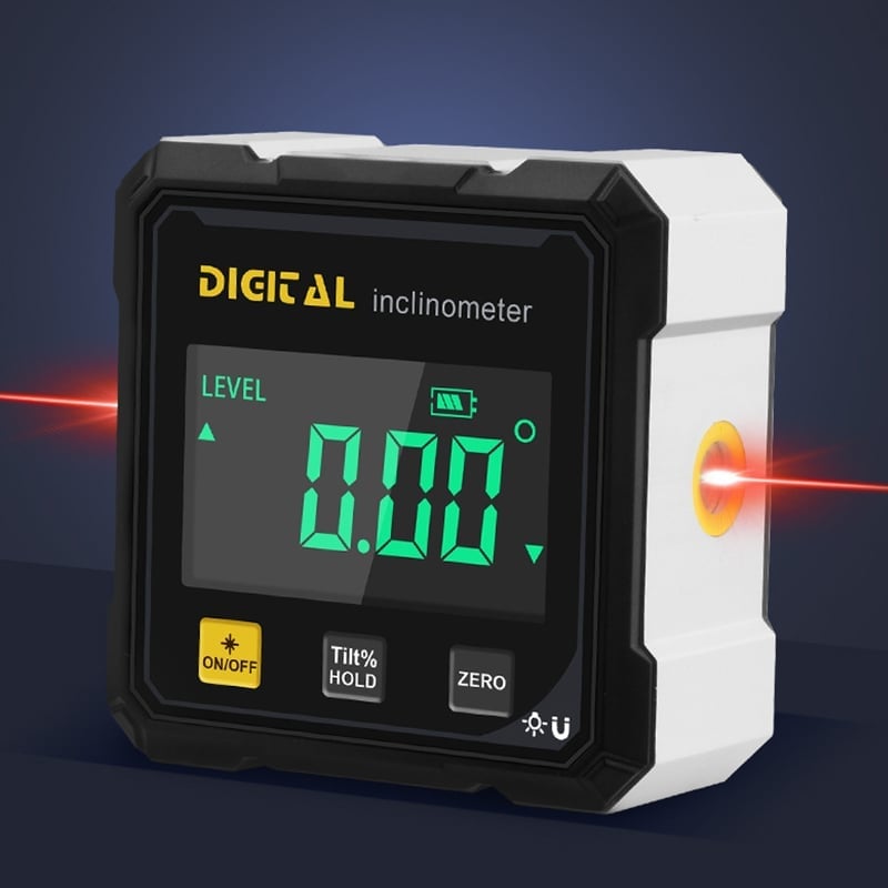 Storskjermet Digital Hellingsmåler med Dobbel Laser