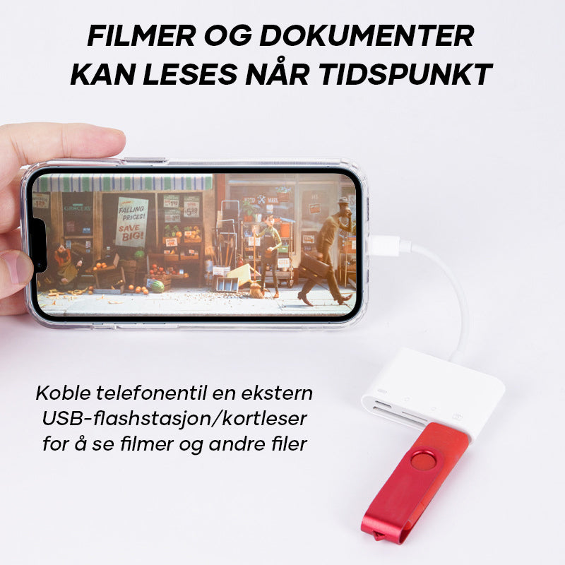 Alt-i-ett Mobil Kortleser