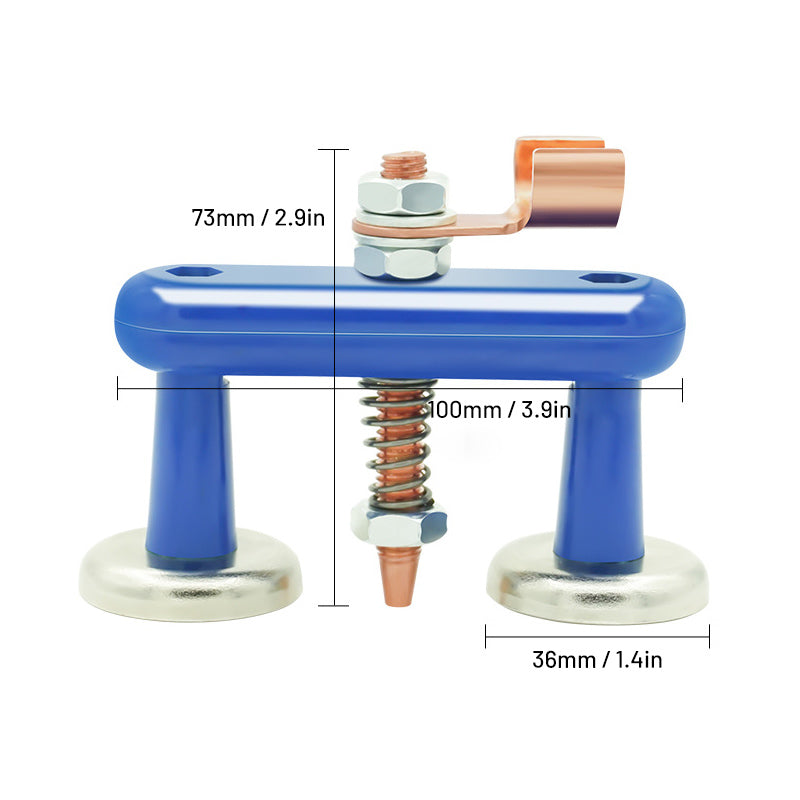 Magnetisk sveisestøtteklips