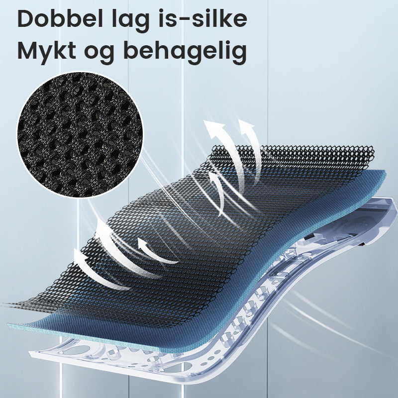 Kjølepute med ventilasjon til bilseteret