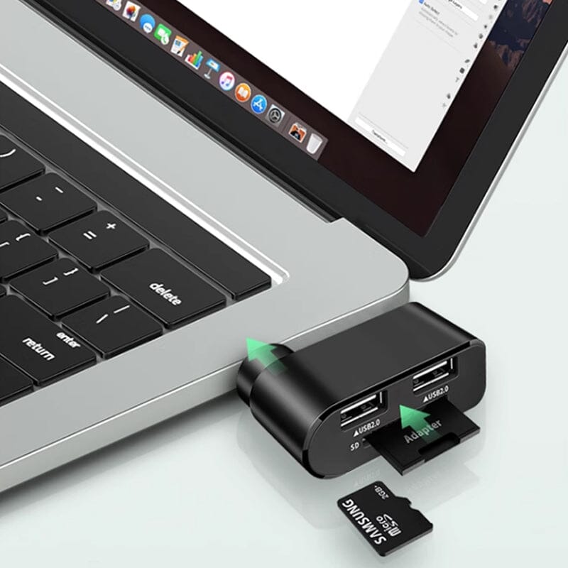 4 I 1 Roterbar USB-hub