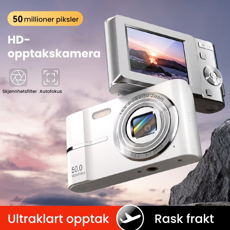 Oppgradert FHD 1080P digitalkamera