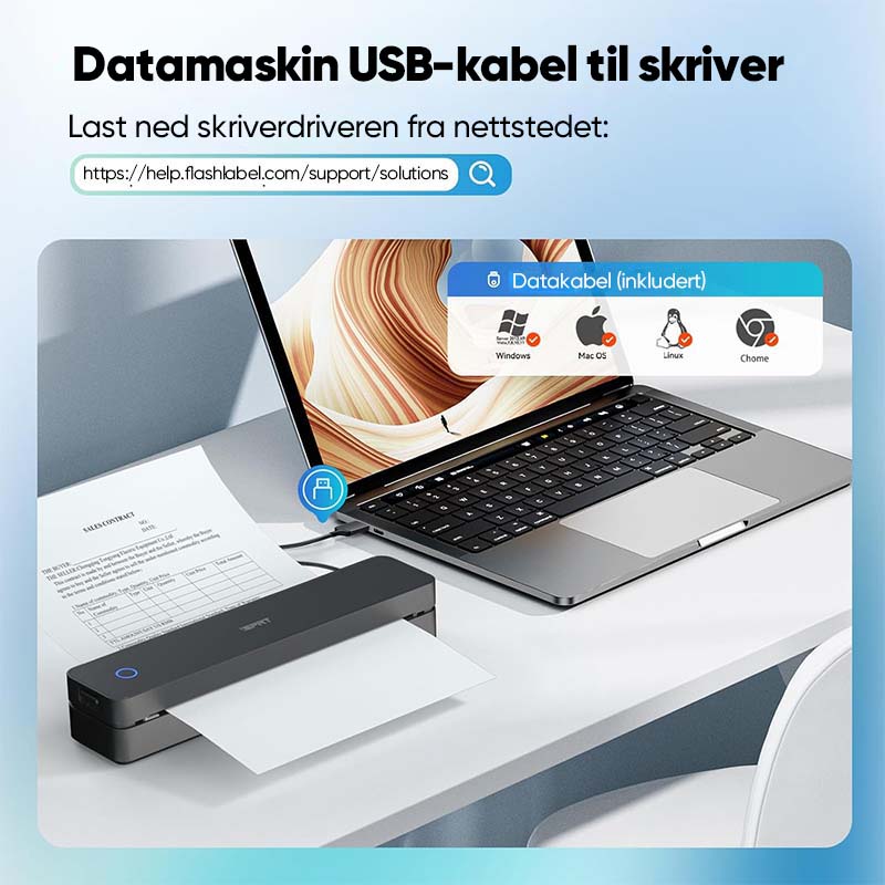 Suneveryday bærbar termisk skriver