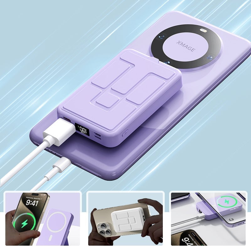 Trådløs Bærbar Magnetisk Powerbank