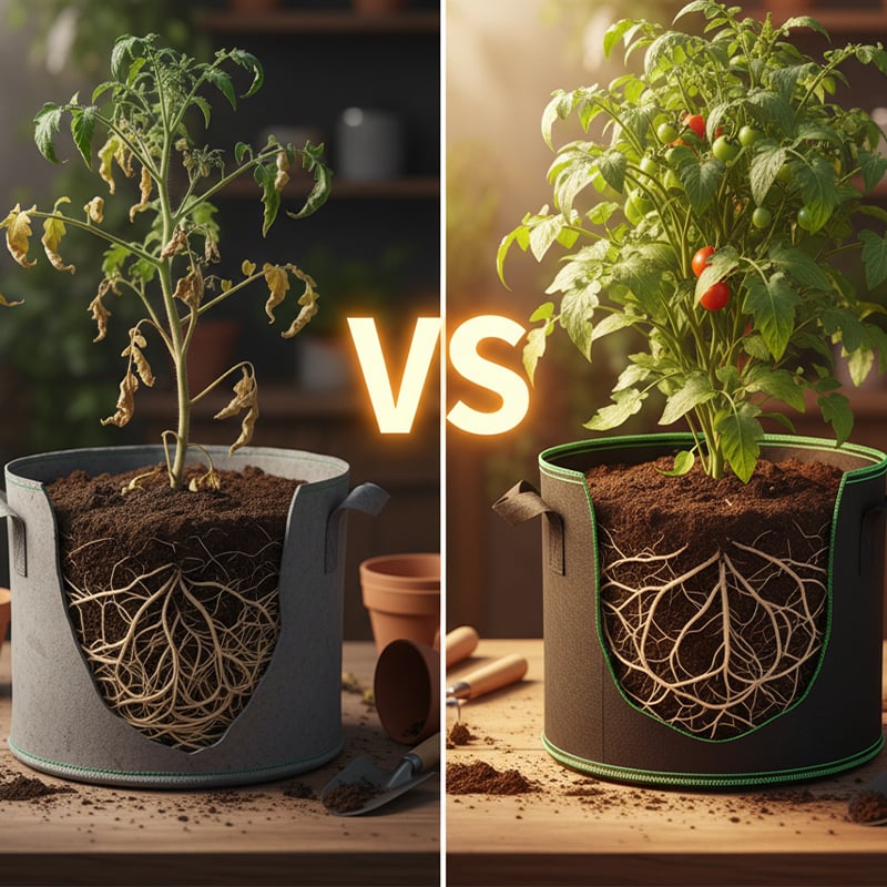 Luftings-Poser i Stoff til Planter