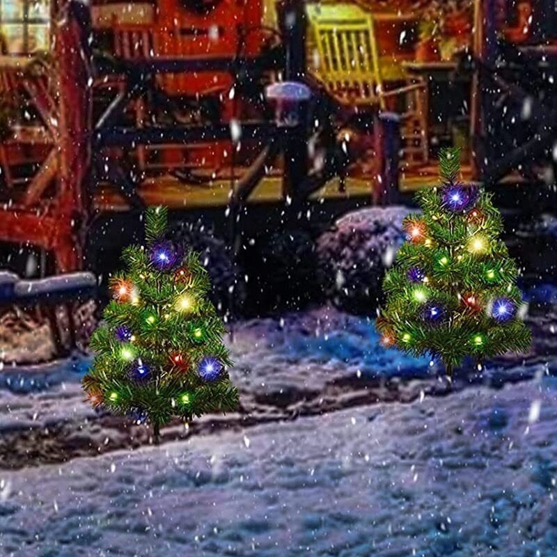 Solcelledrevet Farget LED Julelys