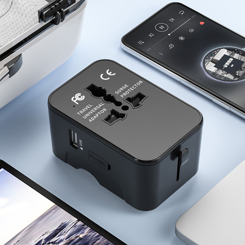 Universell Reiseadapter med Dobbel USB-port