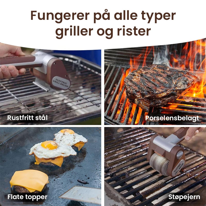 Elektrisk Børstefri Grillrens