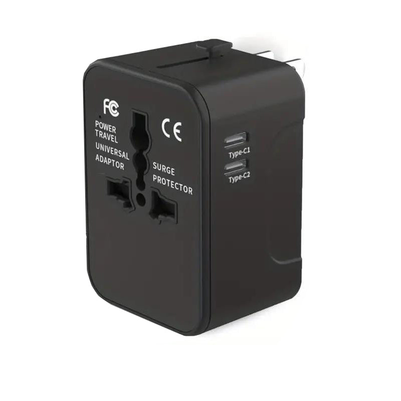 Universell Reiseadapter med Dobbel USB-port