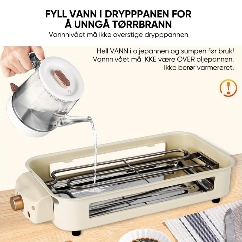 SAKER® Elektrisk Innendørs Grillsett