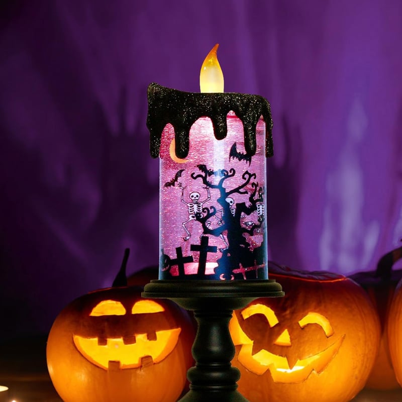 Halloween Glødende Elektroniske Stearinlys