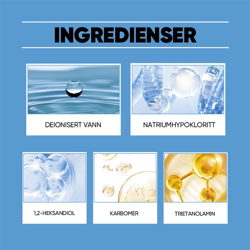 Multifunksjonell Flekkfjernings Gelrens