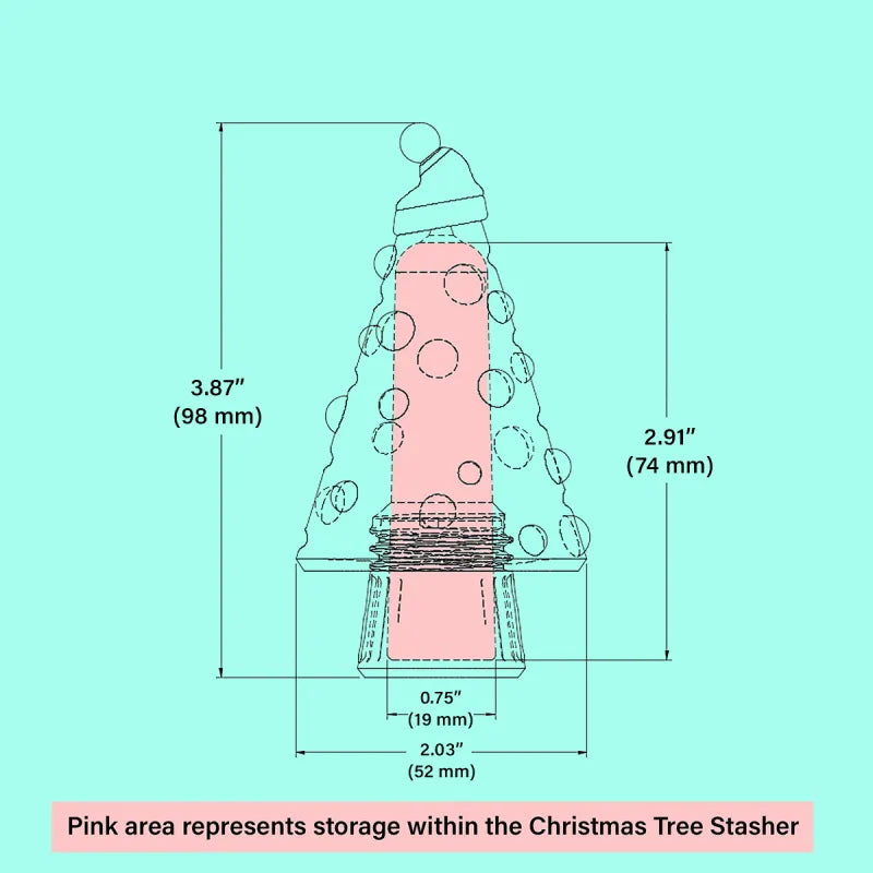3D-trykt juletre Stasher Ornament
