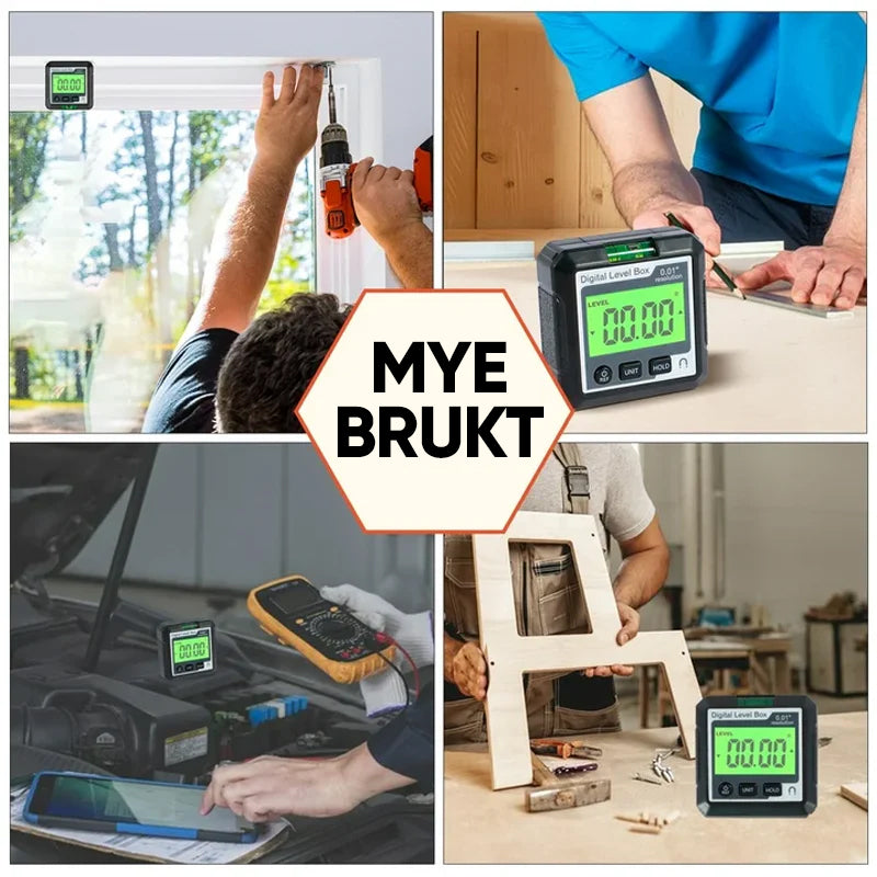 Bærbart høypresisjons digitalt vinkelmåler