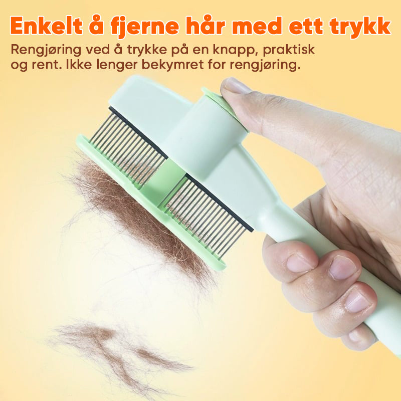 Lang- og Korttannet Kam i Rustfritt Stål for Kjæledyr