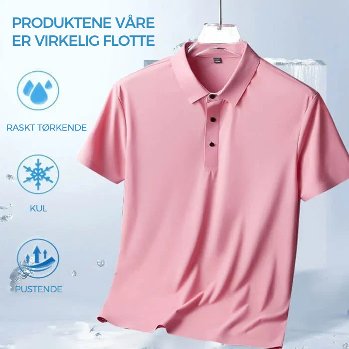 Polo T-skjorte i issilke