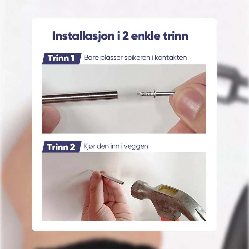 Maskinvare karbonstål spiker for sømløs installasjon