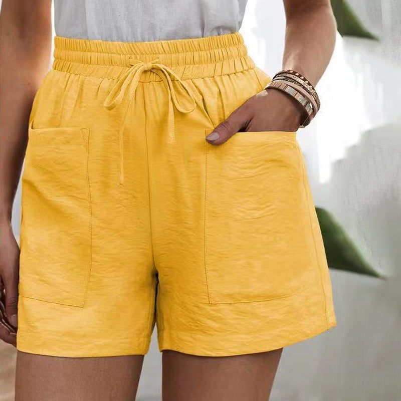 Løse uformelle shorts med to lommer