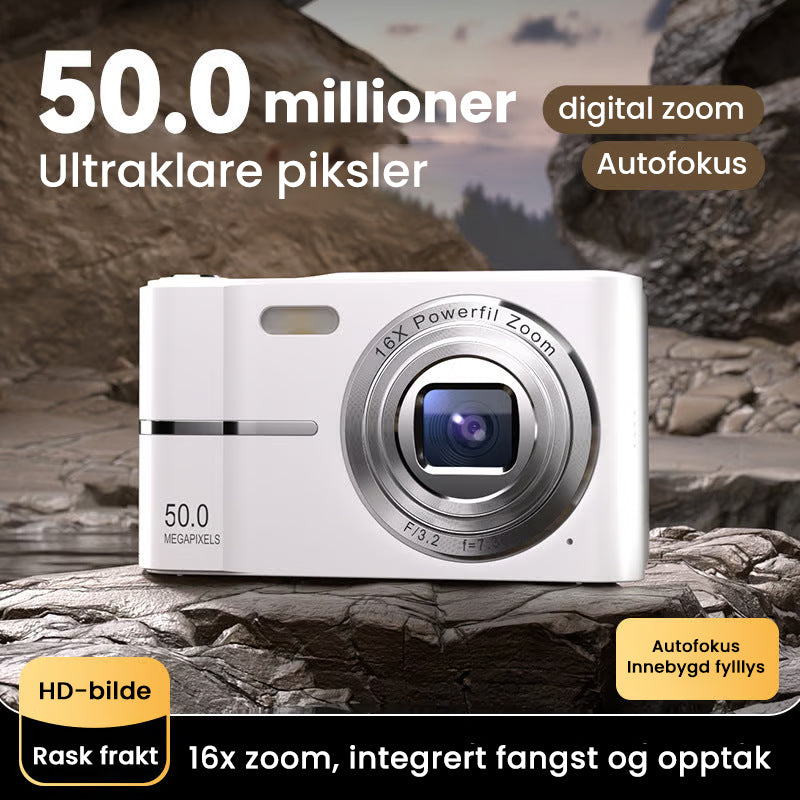 Oppgradert FHD 1080P digitalkamera