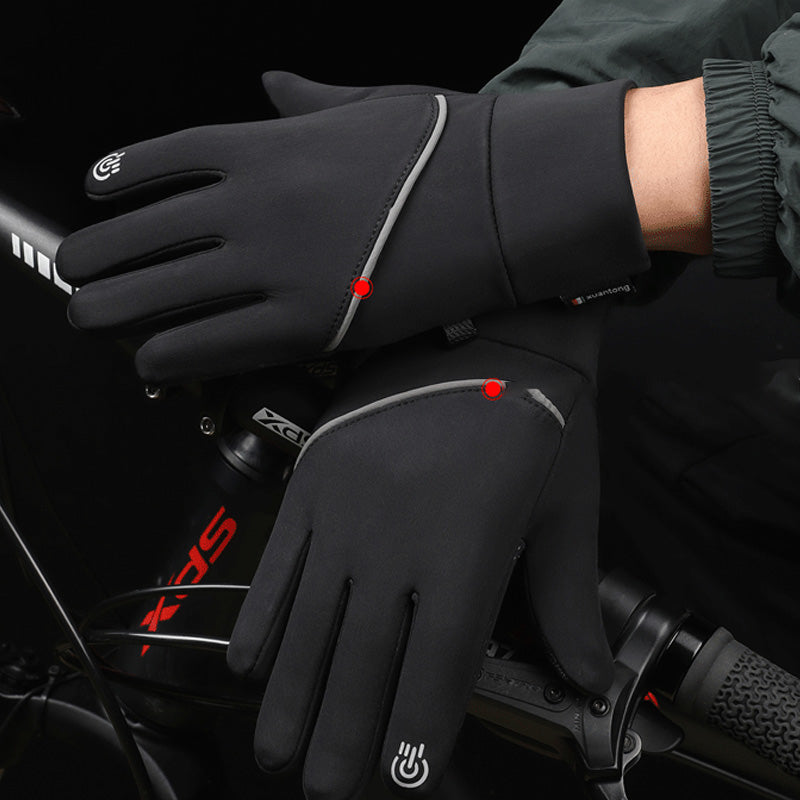 Winterwinddichte Touchscreen-Fahrradhandschuhe