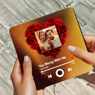 Album Kjøleskapsklistremerker – Musikk- og fotodekorativ ramme for par