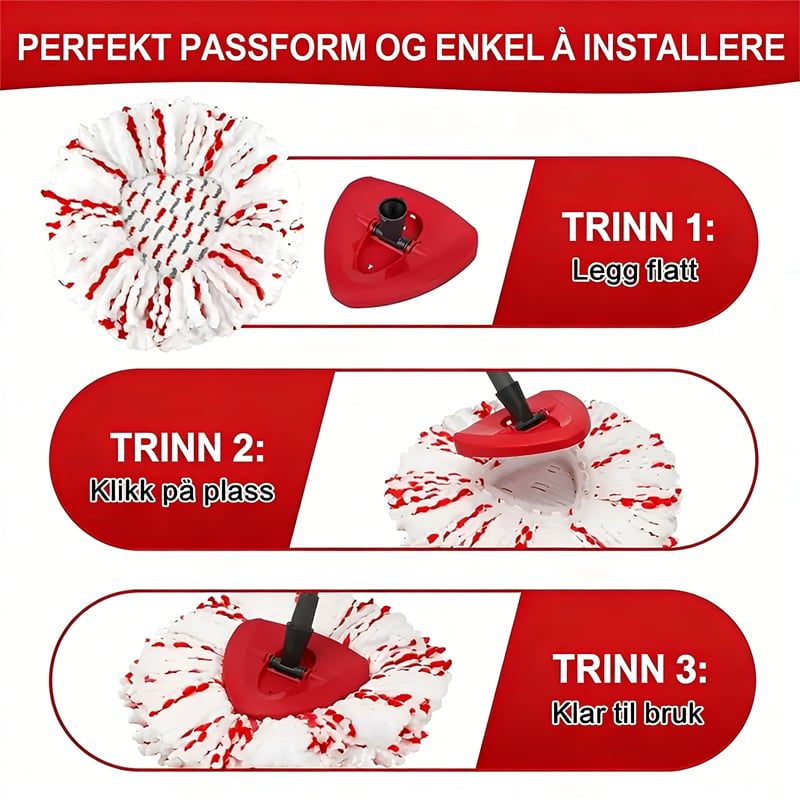 Mikrofiber Spinn Moppehode