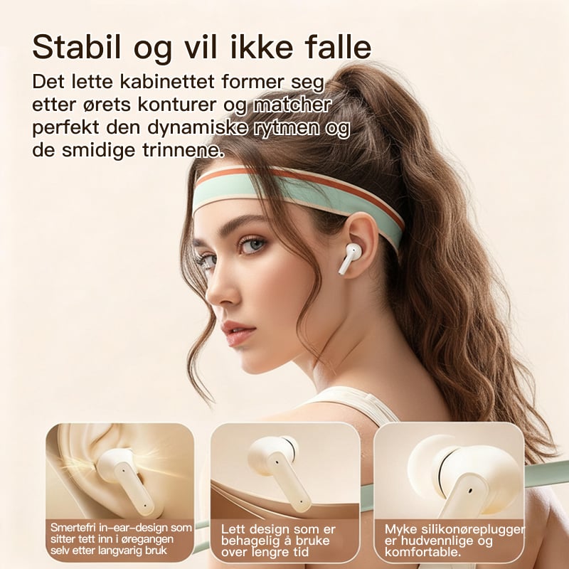 S510 Bluetooth-Ørepropper – Støydemping, Digital Skjerm