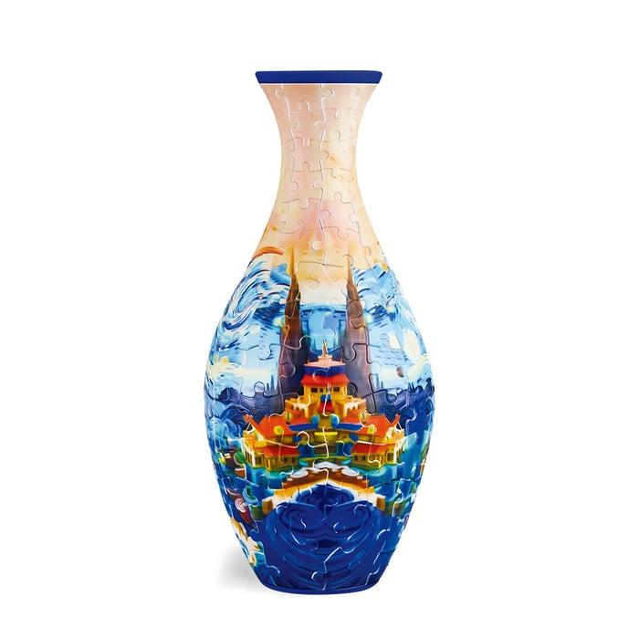 3D Art Puzzle Vase - En gave til folk som elsker kunst