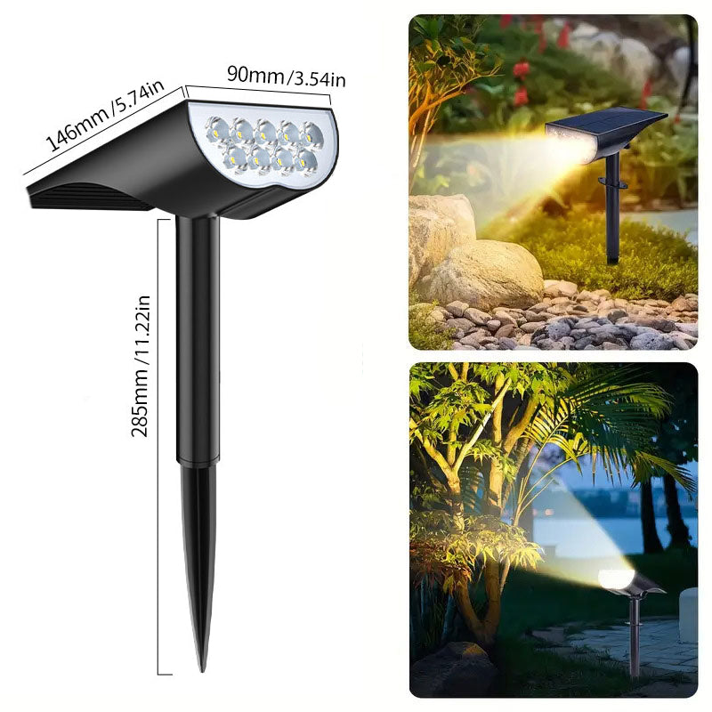 Utendørs Solcelledrevne Spotlights