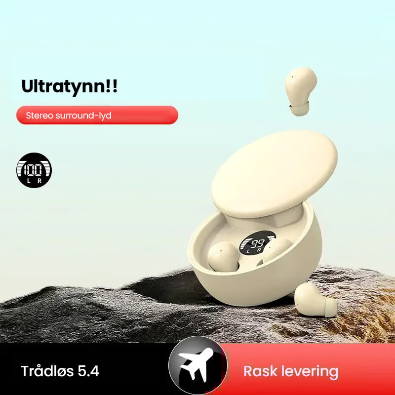 Mini Usynlige Hodetelefoner 🎧✨