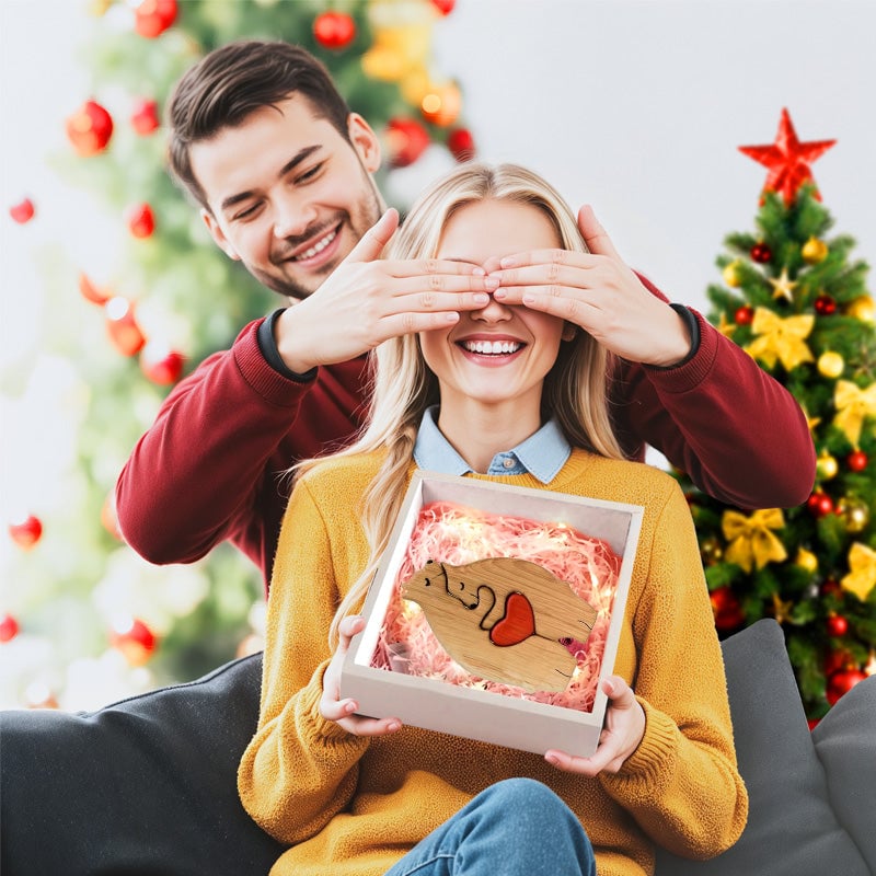 Familiebjørn Gjør-Det-Selv Trepuslespilldekor