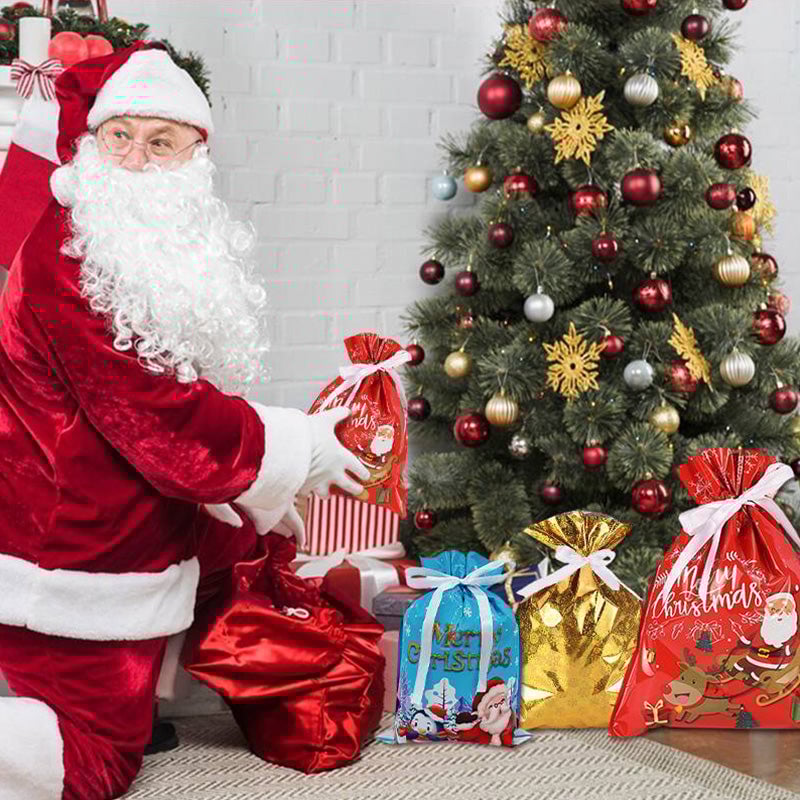 Julegavepose med snøring