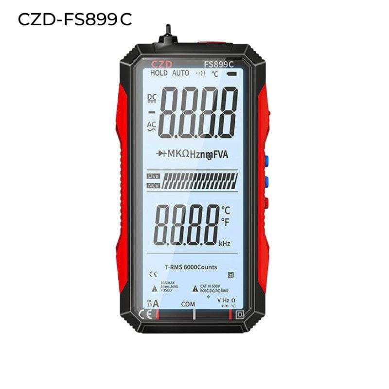 Sann RMS Digitalt Voltmeter med 6000 Telling