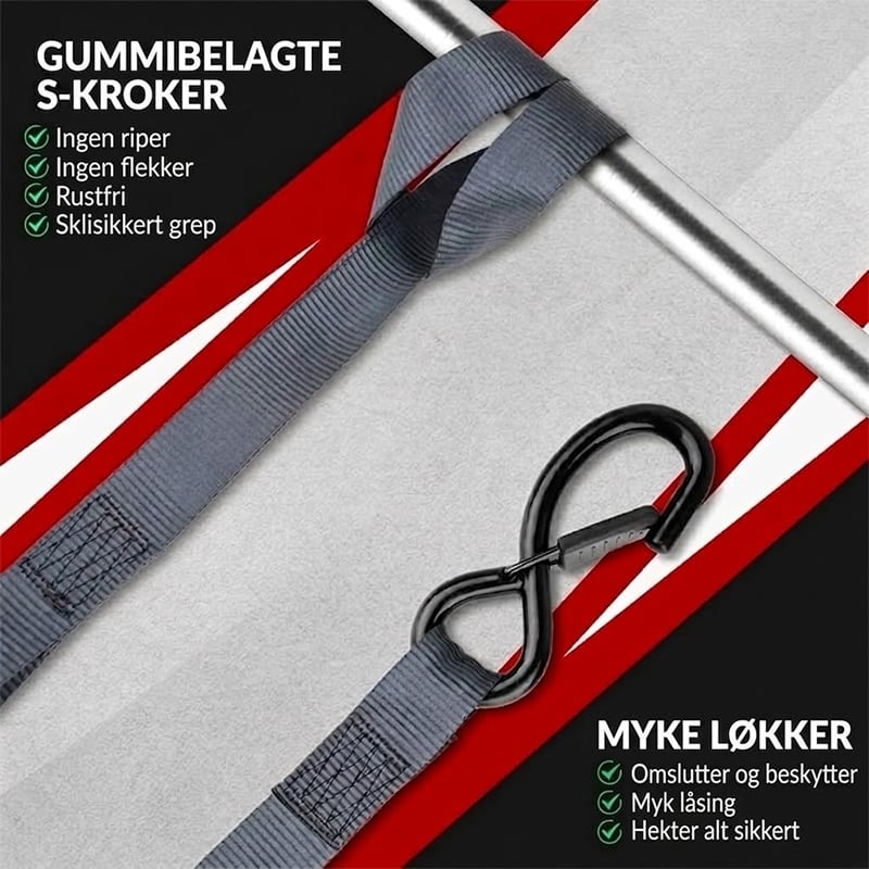 Uttrekkbare Festestropper