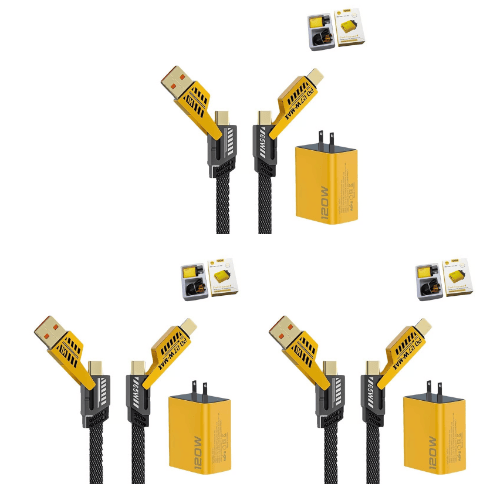Dobbel USB + Dobbel Type-C 120W hurtigladehode