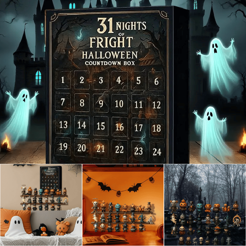 31 Netter med Skrekk Halloween-Nedtellingsboks