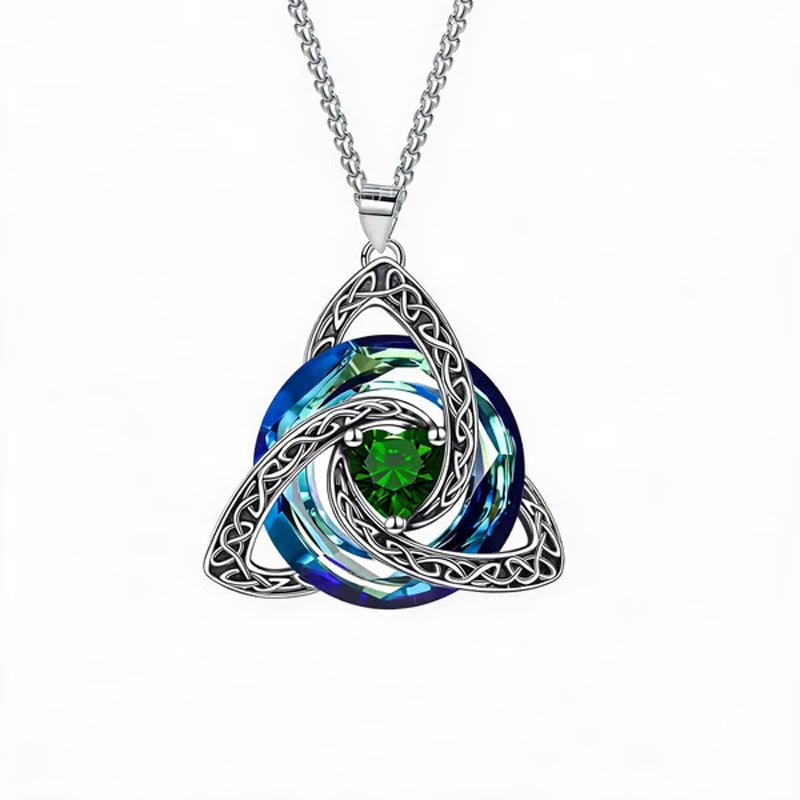 12-Month Celtic Birthstone Necklace