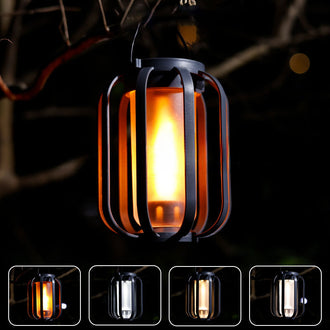 Solcelledrevet lanterne utendørslampe med base