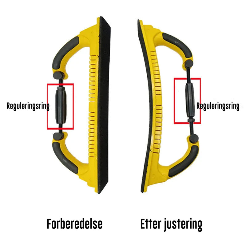 Justerbar Longboard håndslipefilblokk Håndsliper for langbrett