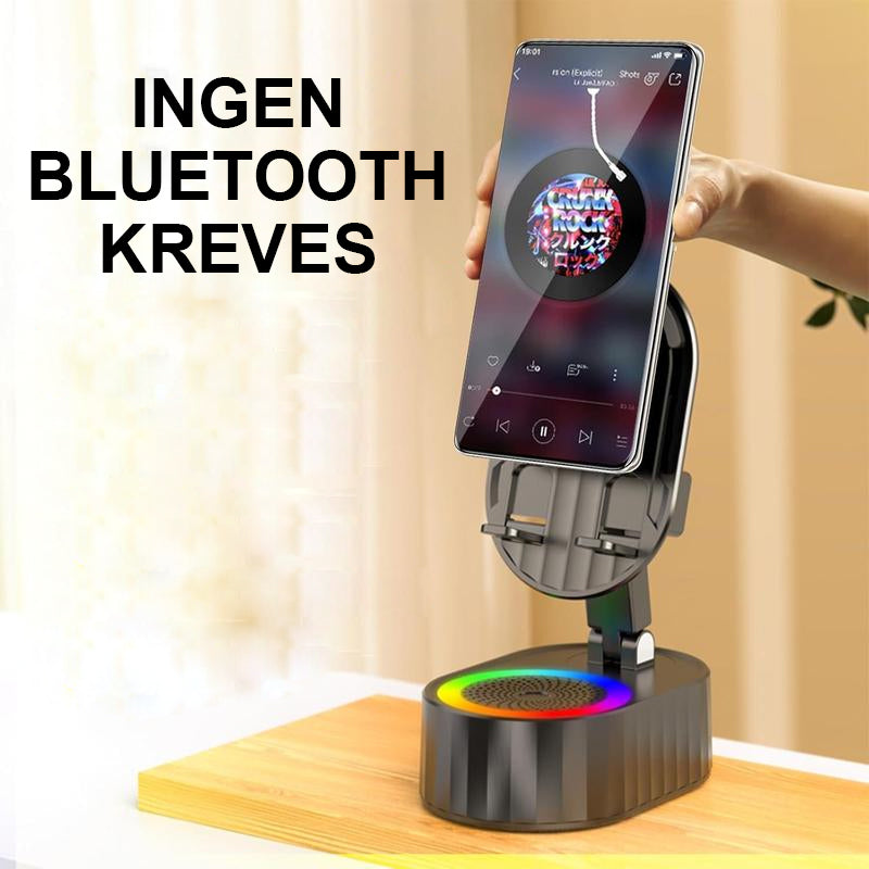 5-i-1 trådløs høyttaler med Bluetooth og justerbart stativ