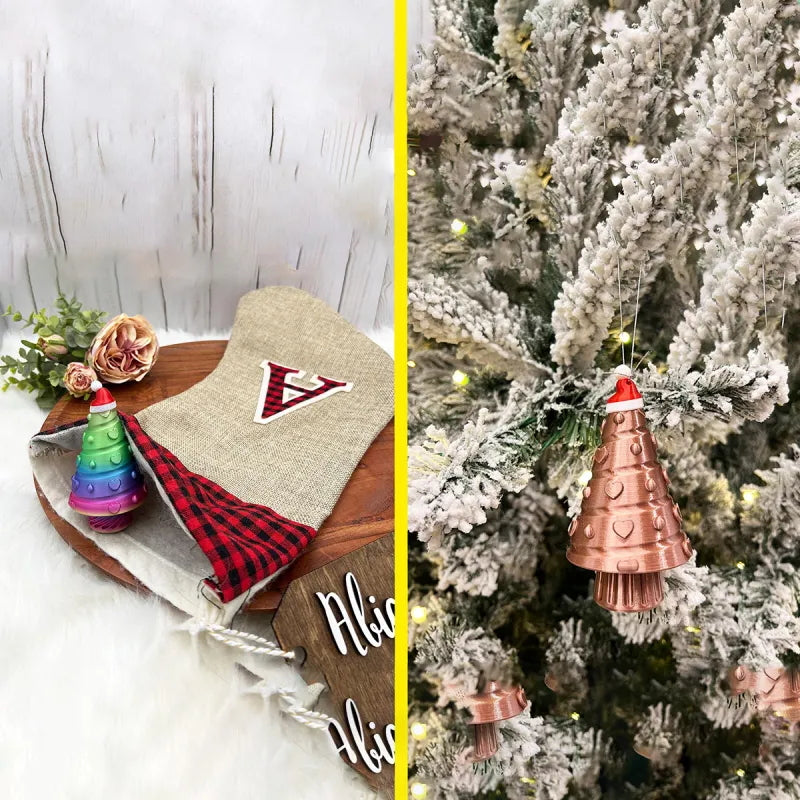 3D-trykt juletre Stasher Ornament