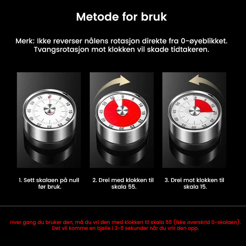 Magnetisk mekanisk manuell timer⏲