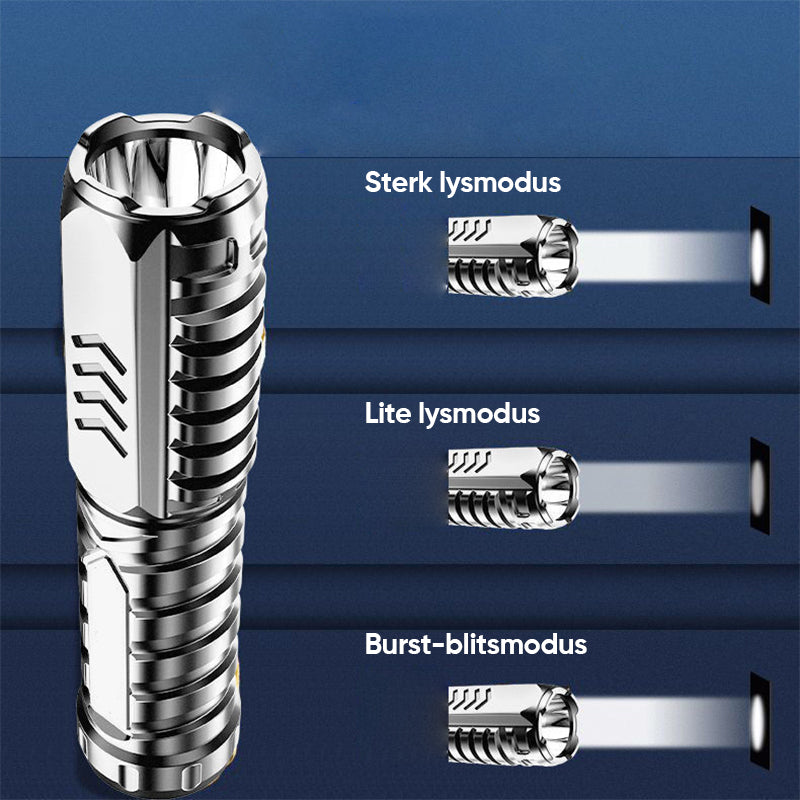 Spesialstyrker sterkt lys lommelykt