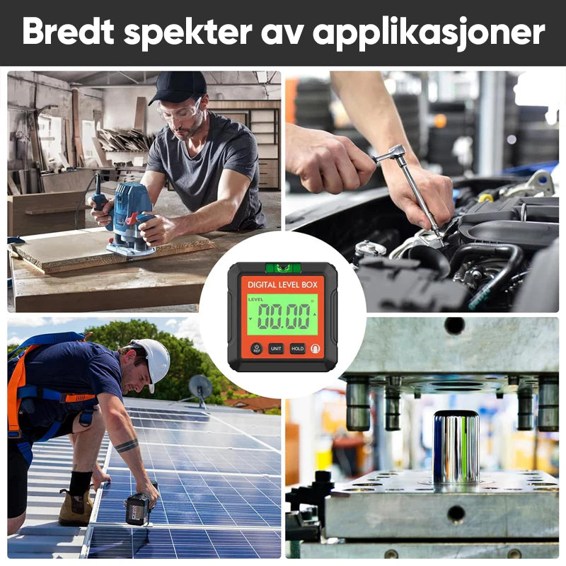 Bærbart høypresisjons digitalt vinkelmåler